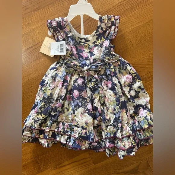 Laura Ashley, London, little girls 24 month dress floral NWT lined - Picture 7 of 16
